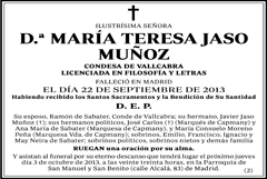 María Teresa Jaso Muñoz